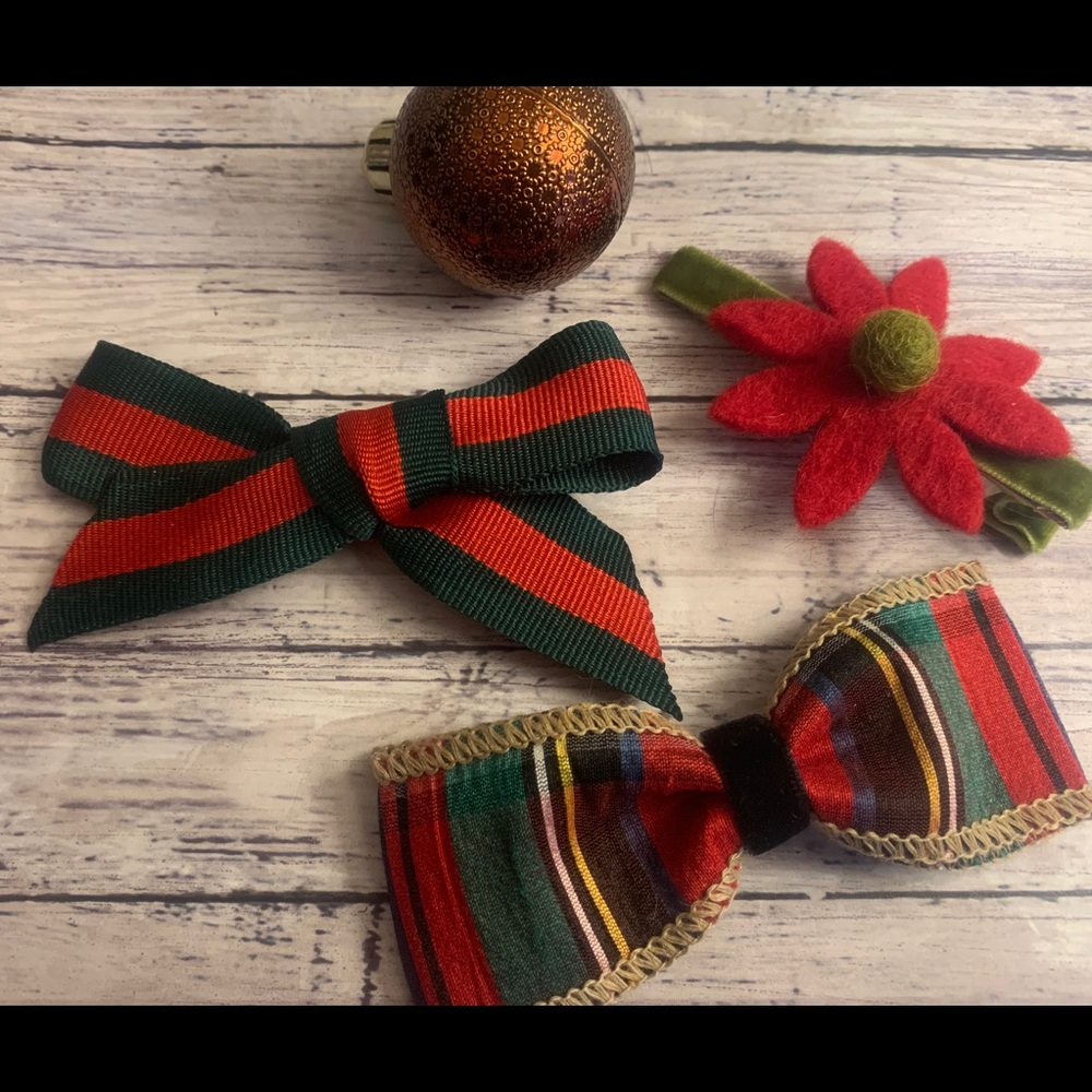 Christmas hair bows